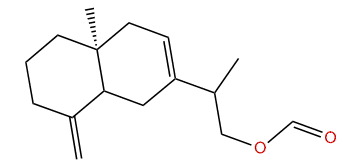 trans-Eudesma-4(15),7-dien-12-yl formate